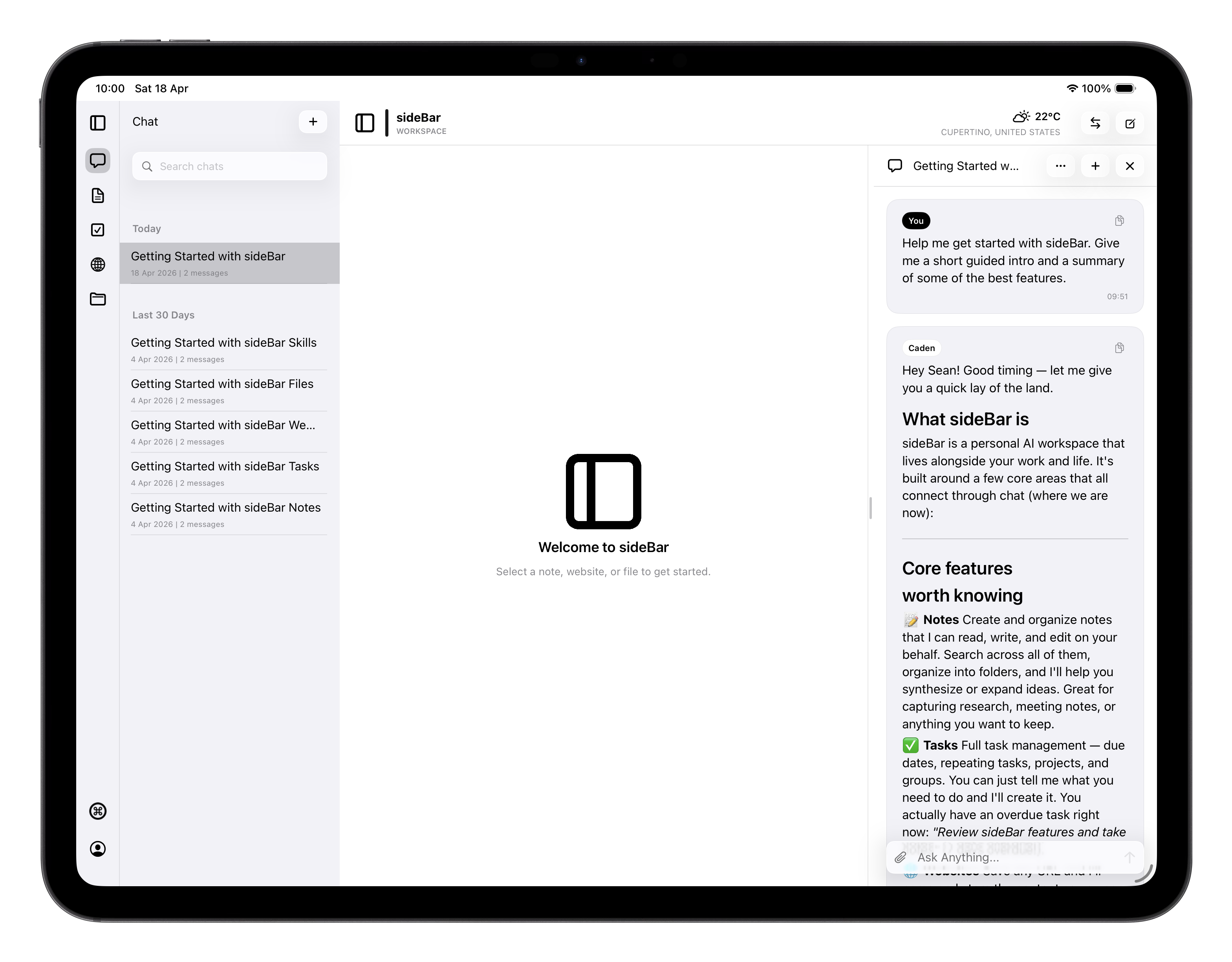 Introduction - sideBar